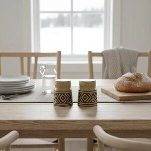 Vintage Pottery Craft MCM Salt and Pepper Ceramic Shaker Set